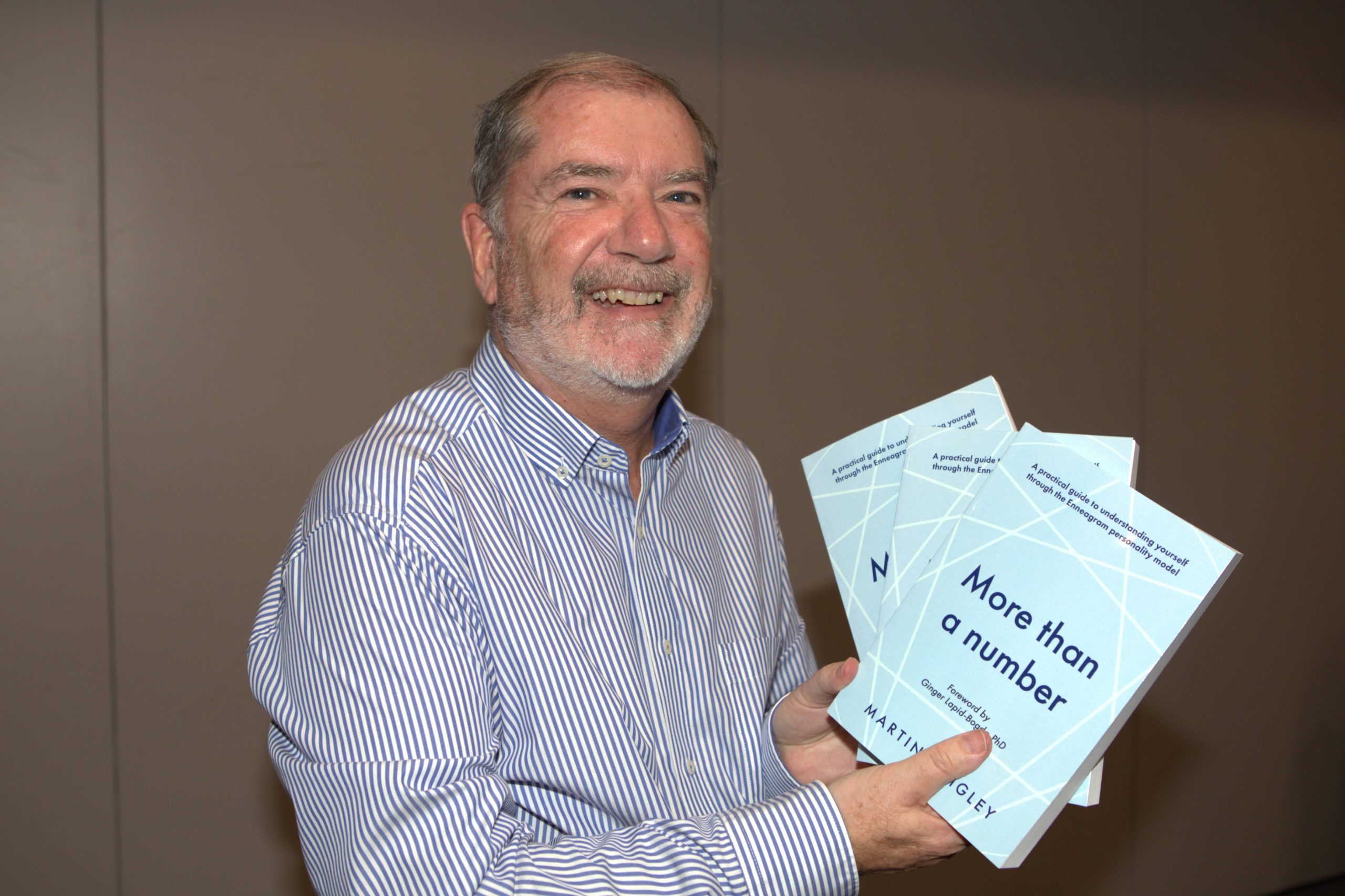 A happy author Martin Quigley at the launch of his book, 'More than a number'.