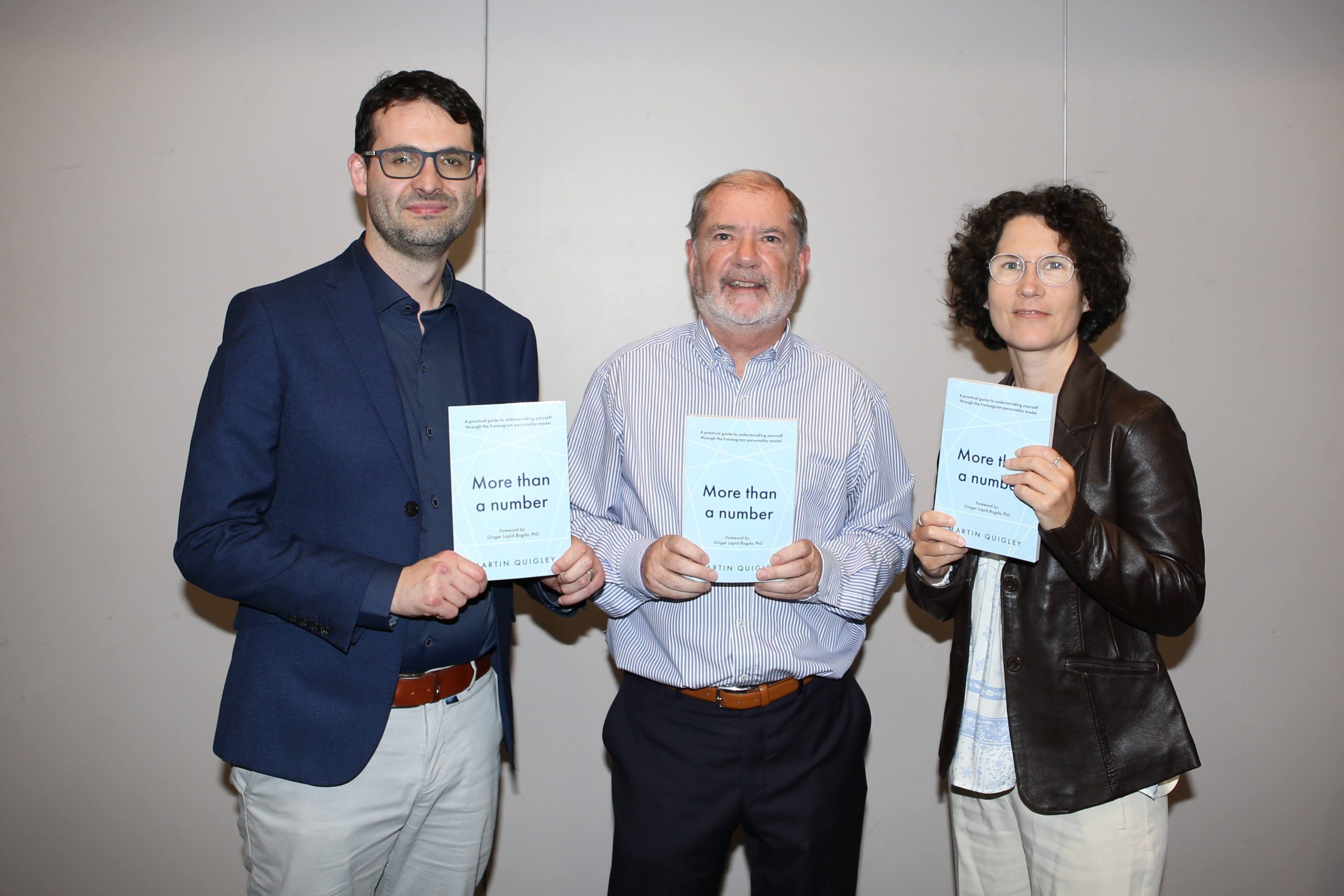 Author Martin Quigley, pictured with Jeremy Murphy and Dr Sarah Meehan O'Callaghan from JM Agency, who managed the editing, design and publication of 'More than a number'.